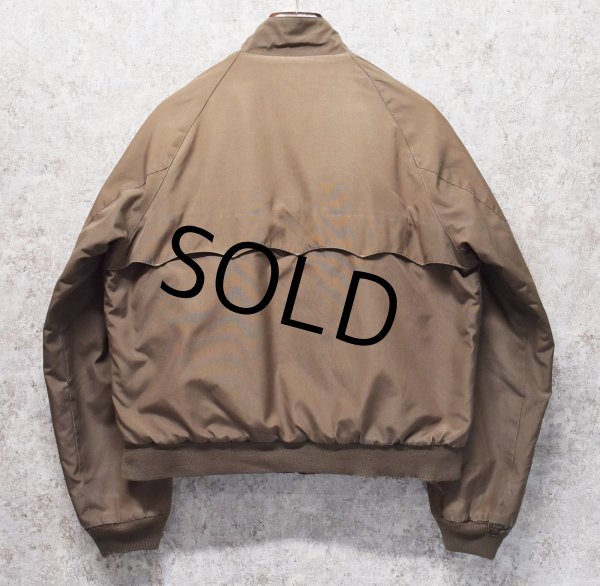 画像3: ビンテージ【BARACUTA】【バラクータ】【ブラウンｘ裏地赤チェック】【中綿入り】ジップアップブルゾン【ＵＳ44Ｒ】  (3)