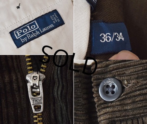 画像2: 【ラルフローレン】POLO RALPH LAUREN【ブラウン】【コーデュロイパンツ】【36X34】  (2)
