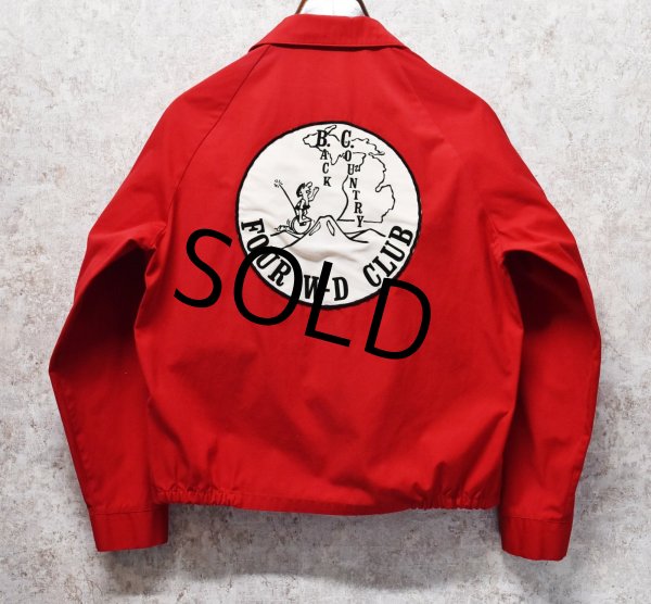 画像3: ビンテージ【Sports master】スポーツマスター【Back country foyr w-d club】【赤】【ブルゾン】スウィングトップ【サイズM】  (3)