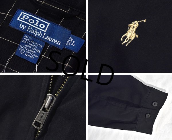 画像2: 【ラルフローレン】【POLO RALPH LAUREN】【黒】【ブルゾン】スウィングトップ【サイズL】  (2)