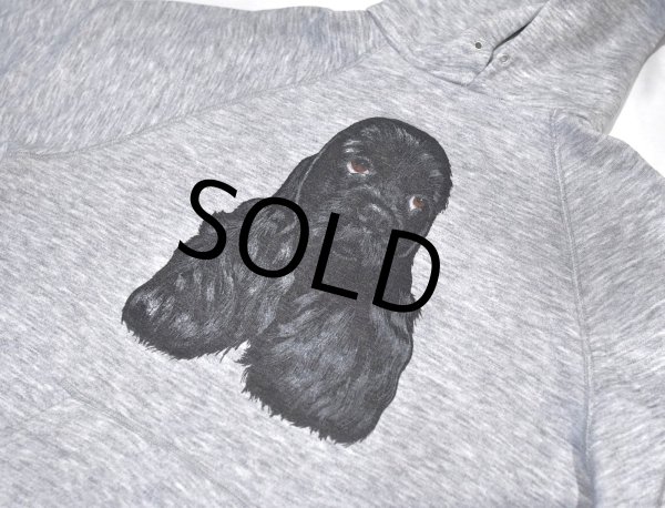 画像3: 90's【USA製】ビンテージ【HANCO】【アメリカン・コッカー・スパニエル】グレー【パーカー】【サイズＸＬ】  (3)