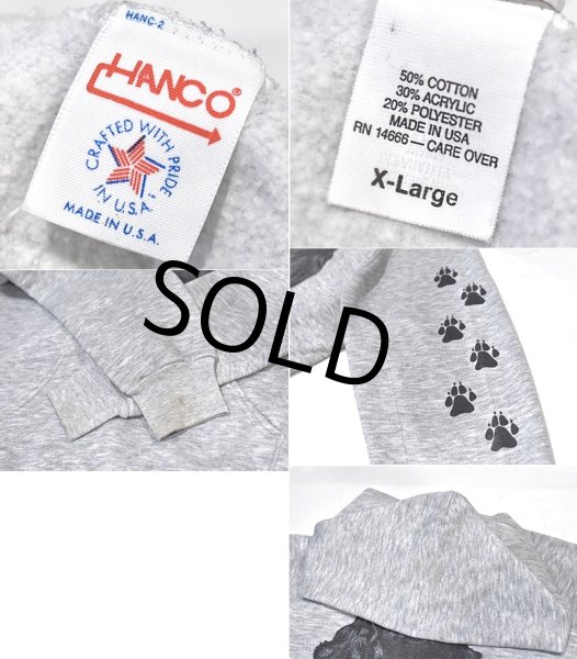画像2: 90's【USA製】ビンテージ【HANCO】【アメリカン・コッカー・スパニエル】グレー【パーカー】【サイズＸＬ】  (2)