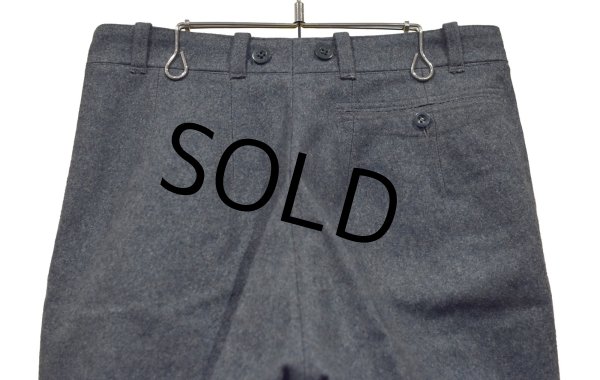 画像7: 80's【デッドストック】【スイス軍】【サイドライン】【ウールトラウザーズ】【ウールパンツ】【フィールドトラウザーズ】【W31程度】  (7)