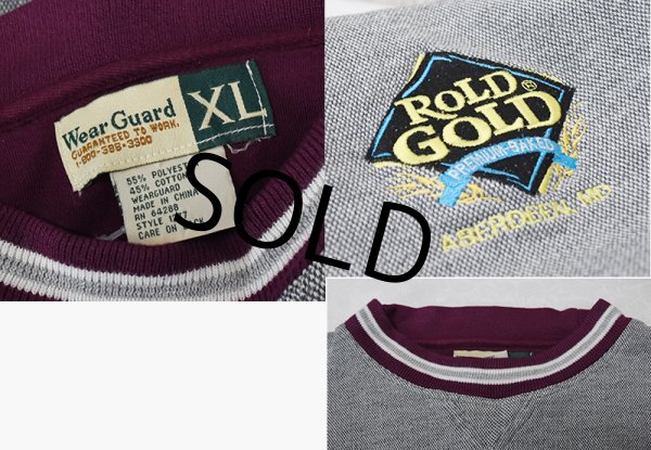 画像2: 【ビンテージ】【Wear guard】ウェアガード【グレーチェック×エンジリブ】【スウェット】【サイズXＬ】  (2)