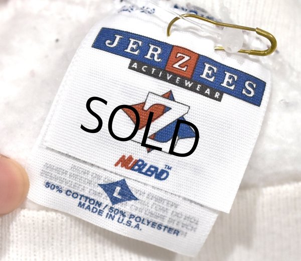 画像2: 90's【USA製】JERZEES【ビンテージ】【Purrfect in every way】猫と花【白】スウェット【サイズL】  (2)