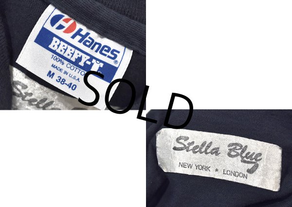 画像2: 90's~【USA製】【ビンテージ】ヘインズ【hanes】Stella Blue【ドクロ】【黒】スカルT【Ｔシャツ】【サイズM】  (2)
