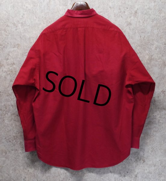 画像3: 【ビンテージ】【RALPH LAUREN】【ラルフローレン】【Big Shirt】【赤】【ボタンダウンシャツ】【サイズＬ】  (3)