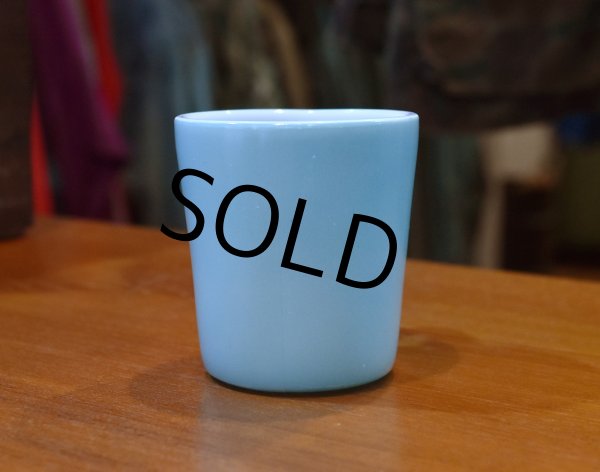 画像5: ビンテージ【Hazelatlas】ヘーゼルアトラス【水色】【ミルクガラス】【ミルクマグ】  (5)