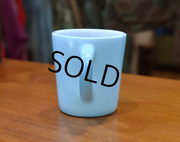 画像3: ビンテージ【Hazelatlas】ヘーゼルアトラス【水色】【ミルクガラス】【ミルクマグ】  (3)