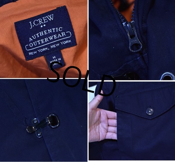 画像2: 【Jクルー】【J-crew】【紺×オレンジ】フード付き【フックジャケット】【サイズM】  (2)