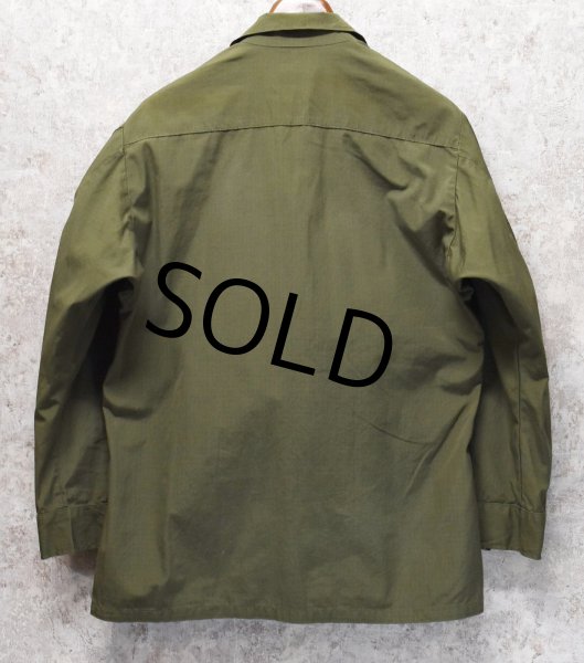画像3: 【60's】【ビンテージ】【米軍実物】【リップストップ】【ジャングルファティーグジャケット】【ファティーグジャケット】【M-short】  (3)