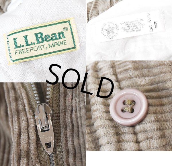 画像2: ~90's【USA製】【ビンテージ】【L.L.Bean】【エルエルビーン】【コーデュロイパンツ】イージーパンツ【ブラウン】【W33程度】  (2)