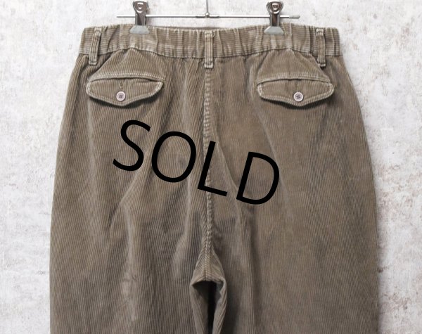 画像4: ~90's【USA製】【ビンテージ】【L.L.Bean】【エルエルビーン】【コーデュロイパンツ】イージーパンツ【ブラウン】【W33程度】  (4)