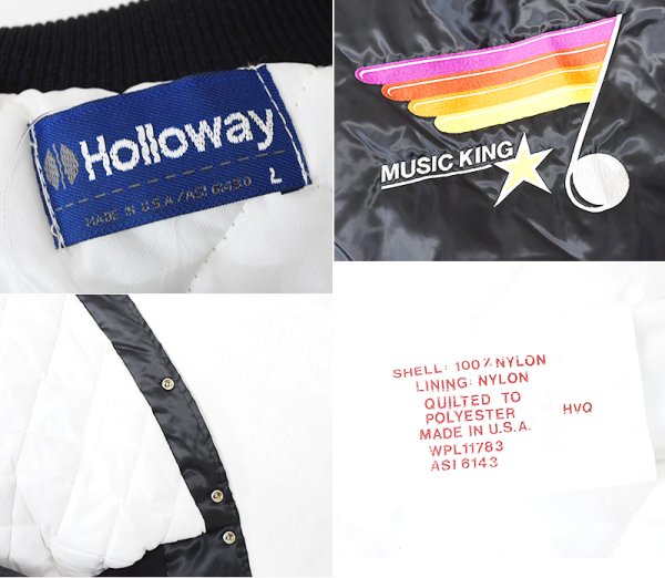 画像2: 【USA製】【ビンテージ】【HOLLOWAY】【ホロウェイ】【ジップアップブルゾン】【サイズL】  (2)