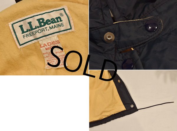 画像2: 80's【L.L.Bean】LLビーン【紺】【コーチジャケット】【ジャケット】レディース古着【レディースM】  (2)
