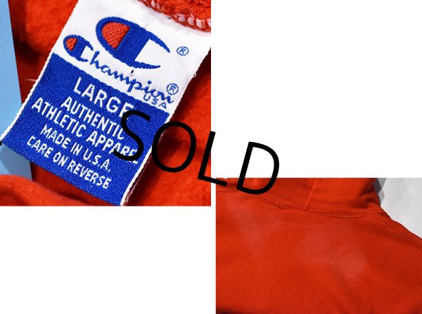 画像2: 【90's】【USA製】【チャンピオン】【Champion】PLAN FIELD【バスケ】【赤】【パーカー】【サイズXL】  (2)