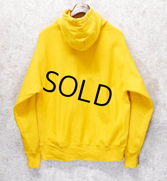 画像3: 【チャンピオン】【Champion】【マスタードイエロー】【無地】【リバースウィーブパーカー】【サイズL】  (3)