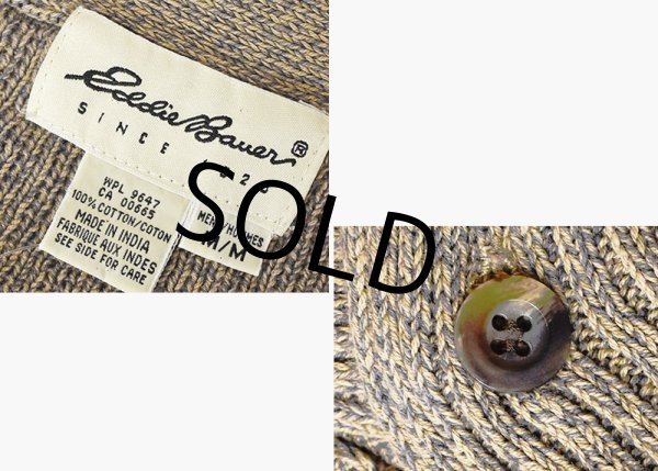 画像2: 【90's】【ビンテージ】【エディーバウアー】ベージュ【コットンセーター】【サイズM】  (2)