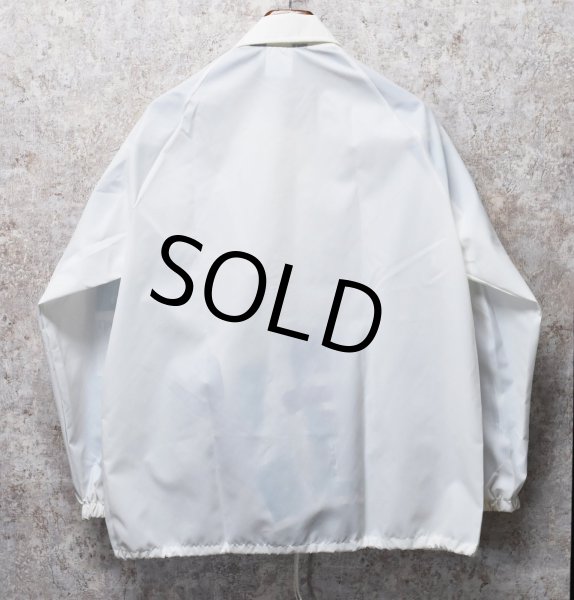 画像3: 80's【デッドストック】【USA製】【ビンテージ】【Palm Beach sports】【白】ナイロン【コーチジャケット】【サイズL】  (3)