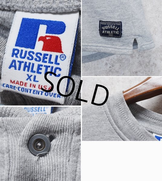 画像2: 90's【ビンテージ】USA製【ラッセル】【グレー】【ヘンリーネック】【スウェット】【サイズＸＬ】  (2)