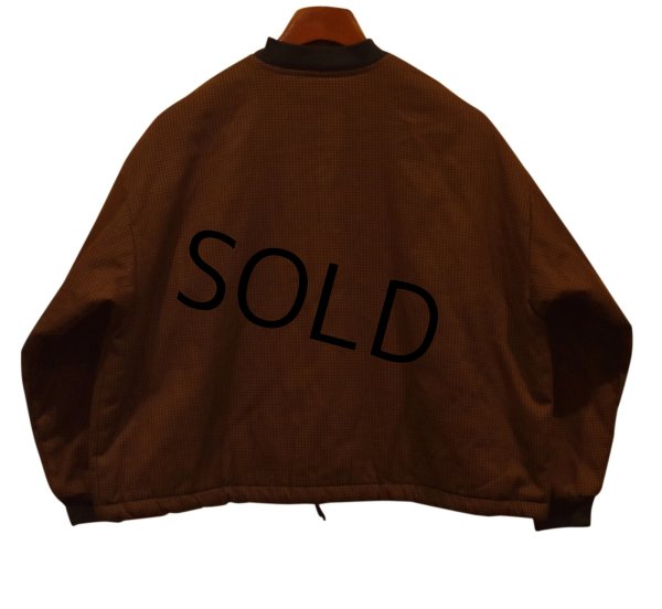 画像3: USA製　ビンテージ【Byer】【ブラウンギンガム】【中綿入り】ジップアップブルゾン【サイズS】  (3)