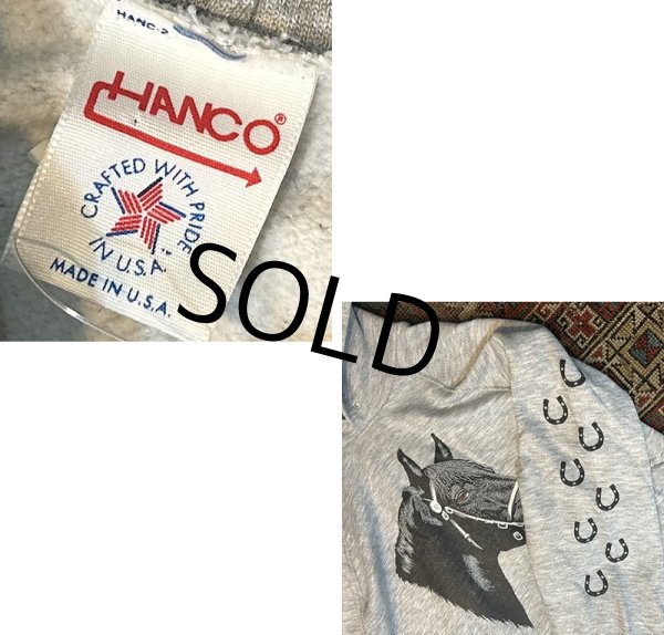 画像2: ~90's USA製【ビンテージ】【馬の顔プリント】【ひづめ】グレー【パーカー】【サイズXL】  (2)