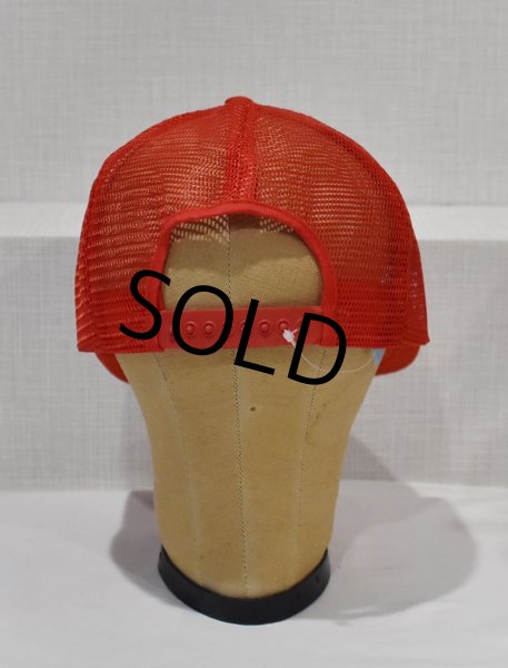 画像5: 【USA製】【ビンテージ】【Davis Ulmer Sprinkler】【メッシュキャップ】赤×紺【キャップ】  (5)