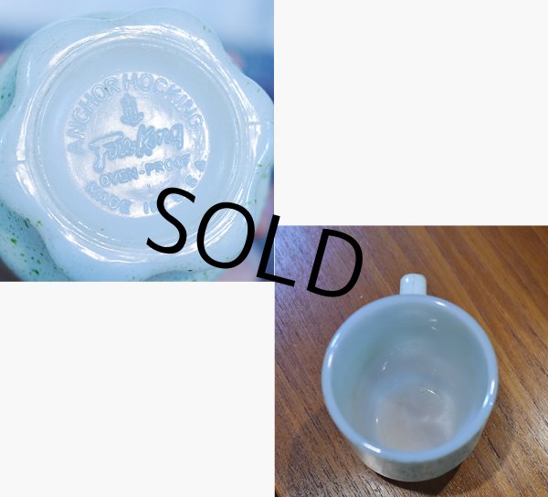 画像2: 【Fire King】【ファイヤーキング】【スプラッシュ】緑【コンコードマグ】【マグカップ】  (2)