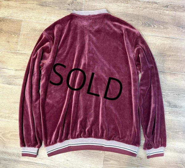 画像3: 【pierre cardin】ピエールカルダン【ベロアポロシャツ】【エンジ×白】【長袖ポロシャツ】【サイズＸＬ】  (3)