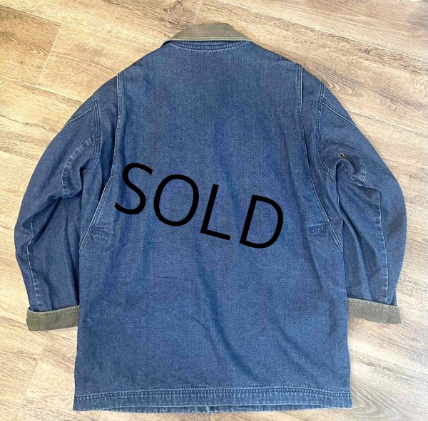 画像3: 【LLBean】【LLビーン】デニム【ハンティングジャケット】【コットンジャケット 】裏地付き【サイズＬ】  (3)