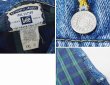 画像2: 00’s 【ビンテージ】【Lee】【緑×紺チェック裏地付き】【Gジャン】デニムジャケット【サイズＸＸＬ】  (2)