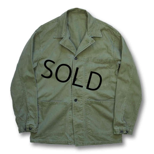 画像1: 40's【米軍実物】USネイビー【ビンテージ】【U.S.NAVY】【N-3】ステンシル入り  HBTジャケット  (1)