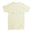 画像2: 【~80's】USA製【ビンテージ】シングルステッチ【2フェイス】染み込みプリント【黄色】【Ｔシャツ】【サイズＭ程度】  (2)