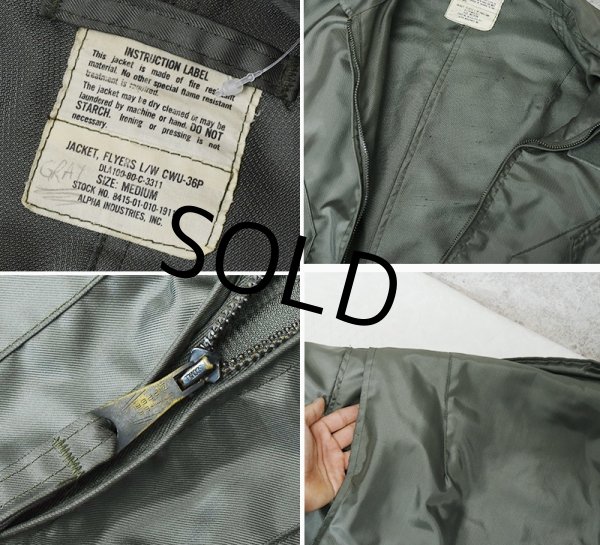 画像2: 80's【ビンテージ】【米軍実物】【USAF】【初期型】【CWU-36/P】【フライトジャケット】【サイズM】  (2)