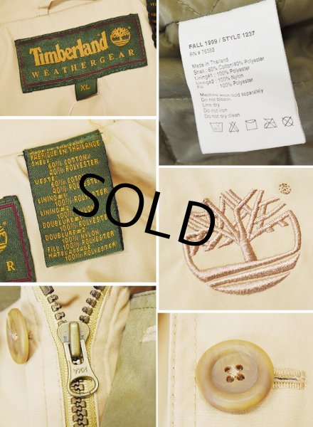 画像2: 【ビンテージ】【ティンバーランド】【Timberland】ベージュ【フード付きジャケット】【サイズXL】  (2)