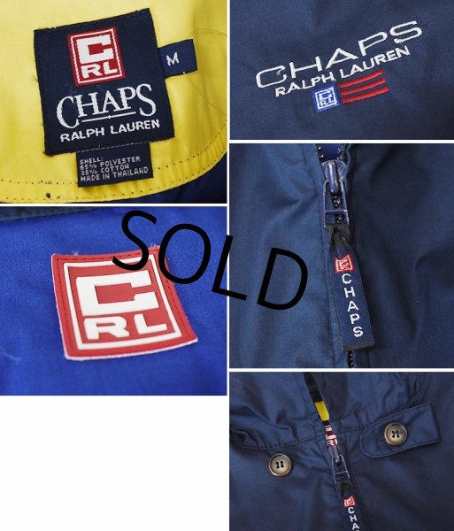 画像2: 【CHAPS】チャップス【ラルフローレン】RALPH LAUREN【紺×青切り返し】【ポリコットンブルゾン】【サイズM】   (2)