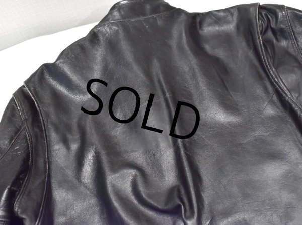 画像4: 60's【ビンテージ】【BECK】【ベック】【黒】【シングルライダースジャケット】【サイズ44】  (4)