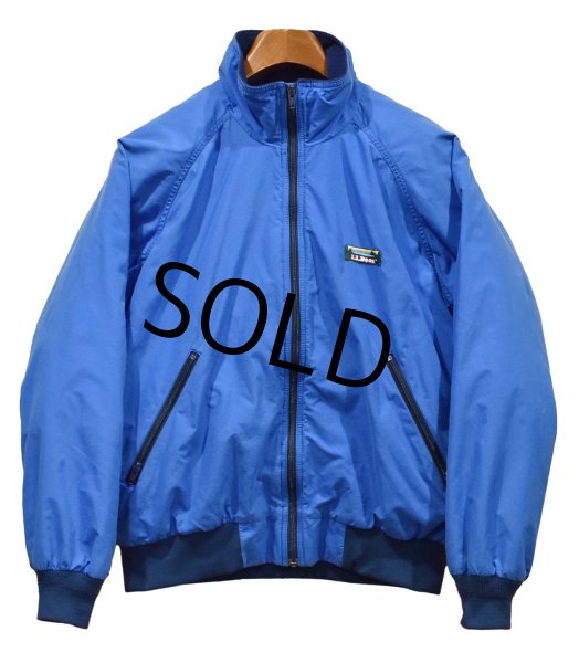 画像1: USA製【ビンテージ】L.L.Bean【ＬＬビーン】【青×紺】【ウォームアップジャケット】【メンズＭ】  (1)