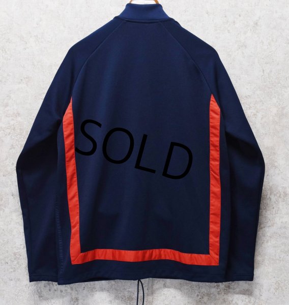 画像3: 【ビンテージ】【アディダス】adidas【紺×赤】ドローコード付きジャージ【トラックジャケット】【トラックジャージ】【サイズL】  (3)