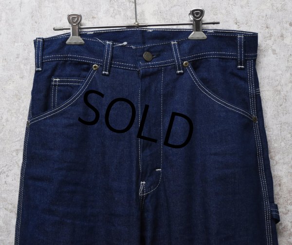 画像3: 90s ビンテージ USA製【KEY】【デニムペインターパンツ】【W31程度】  (3)
