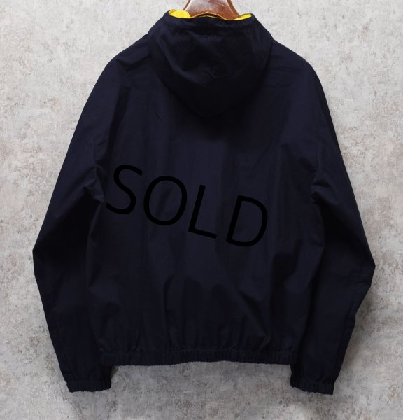 画像4: 【ビンテージ】RALPH LAUREN【ラルフローレン】【紺ｘ黄色】フルジップ【コットンパーカー】【サイズL】  (4)