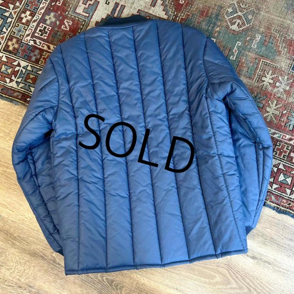 画像3: 90's USA製【ビンテージ】【samco】【青×紺】【キルティングジャケット】【キルティングジップアップブルゾン】【サイズＭ】  (3)