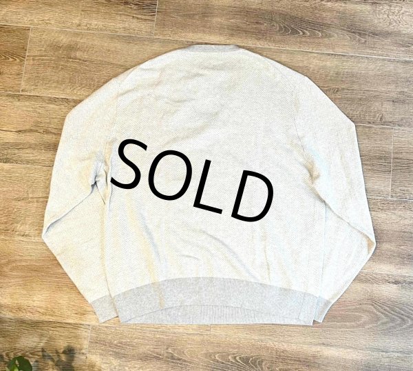 画像3: 【ラルフローレン】POLO RALPH LAUREN【グレーチェック】【Vネックセーター】【コットン×カシミア】【サイズL】   (3)