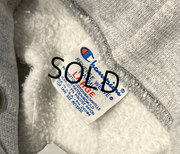 画像2: 80's【USA製】【ビンテージ】【チャンピオン】【Champion】グレー【WEST VIRGINIA UNIV】【リバースウィーブパーカー】【サイズL】  (2)