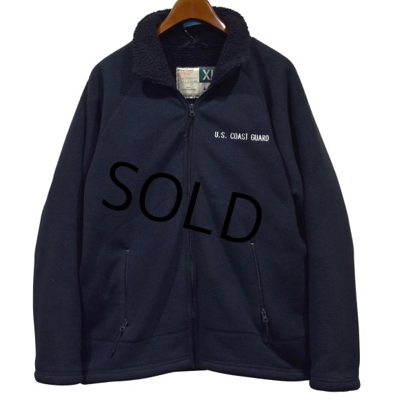 画像2: ビンテージ【Wear Guard】【USCG】【紺】【フリースブルゾン】ジップアップジャケット【サイズＸＬ】  (2)