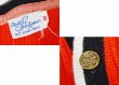 画像2: 60's ビンテージ【Babble Sports wear】【赤×黒×白】【アクリルカーディガンベスト】金ボタン【サイズM】  (2)