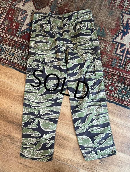 画像4: 【60's∼】【ビンテージ】タイガーストライプパンツ 【US-M】  (4)