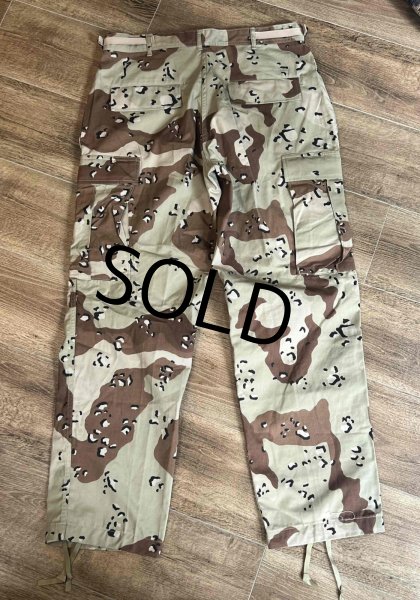 画像3: 【デッドストック】90's【米軍実物】【ビンテージ】【デザートカモ】【チョコチップ】【BDUパンツ】【コンバットパンツ】【M-SHORT】  (3)