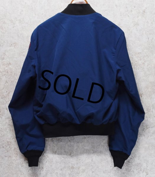 画像3: 90's【ビンテージ】【米軍実物】USAF【青ｘ黒リブ】【カデットジャケット】【46Long】  (3)