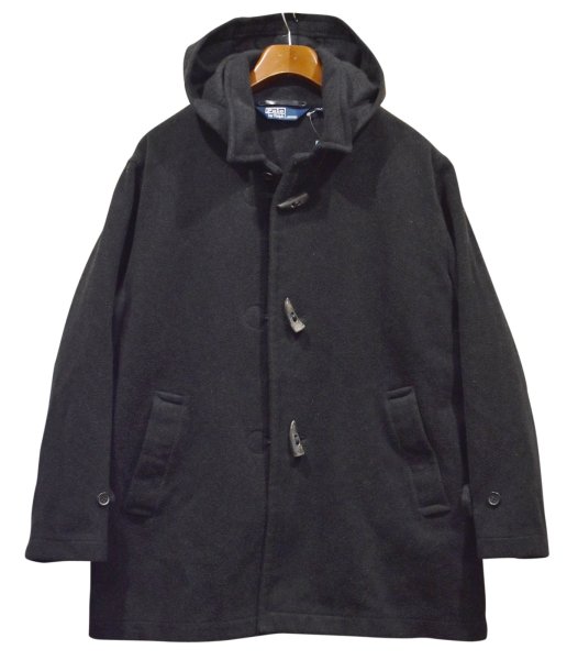 画像1: 【ラルフローレン】【POLO RALPH LAUREN】【チャコール】ウール【ダッフルコート】【サイズXL】  (1)